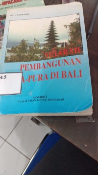 Image of Pembangunan Pura -pura di Bali