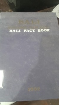 Image of Bali Potensi dan data : Bali Fact Book