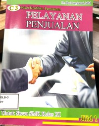 C3 Paket Keahlian Pemasaran : Pelayanan Penjualan