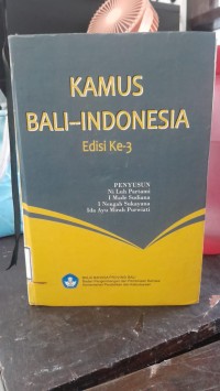 Kamus Bali- Indonesia