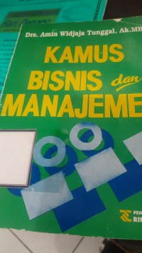 Kamus Bisnis dan Manjemen